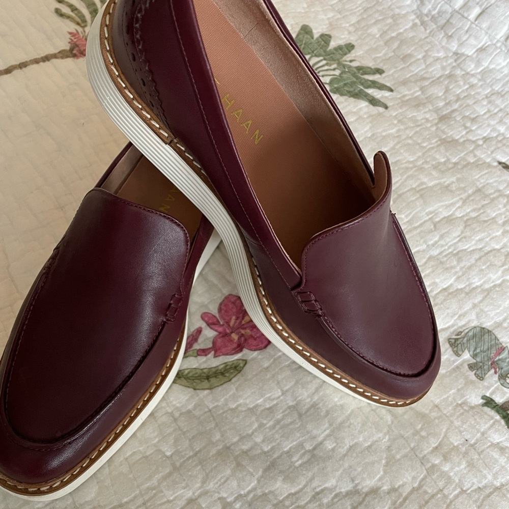 Cole Haan Women's Burgundy Loafers